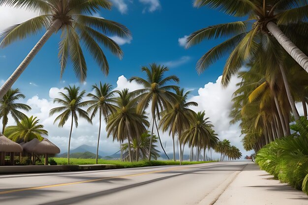 playa de verano tropical