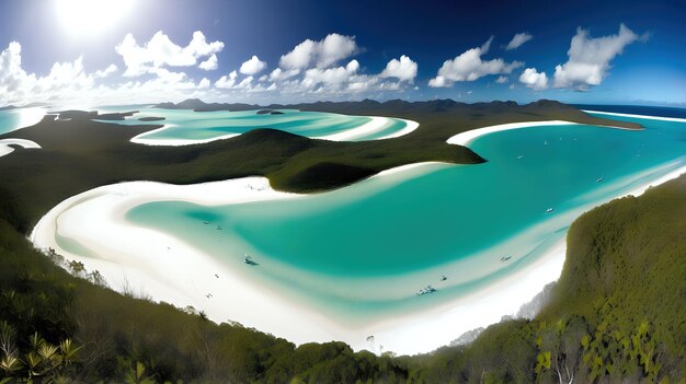 La playa de Whitehaven, Australia