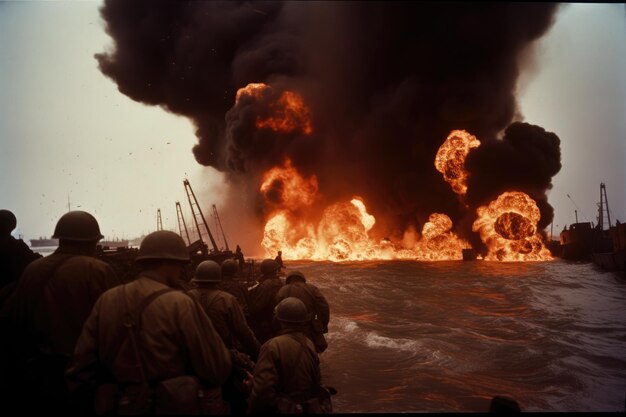 Playas de Normandía recordando el sacrificio y el heroísmo de los soldados de la Segunda Guerra Mundial