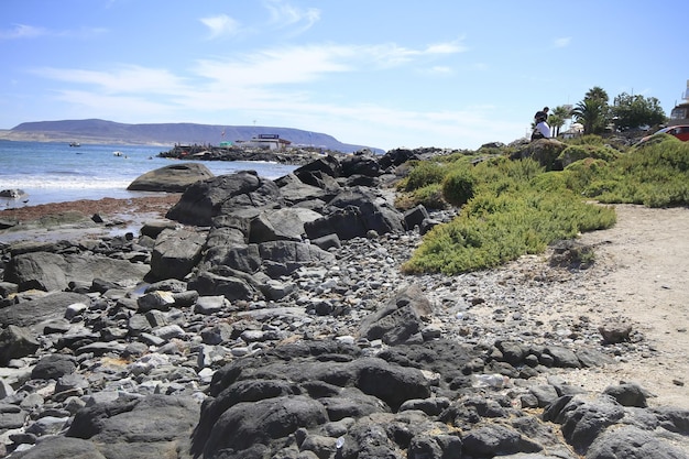 Playas y puerto cerca de Bahía Inglesia Caldera Chile