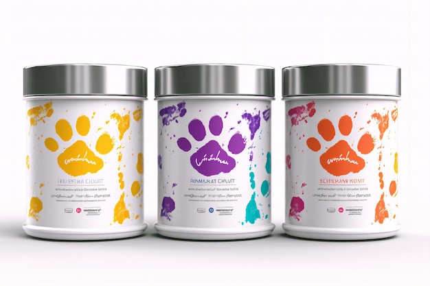 Playful Paws Comida para perros colorida y divertida Delicias