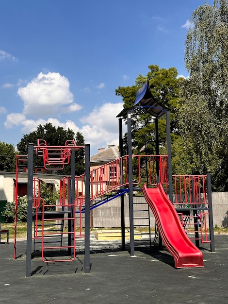 Foto playground ao ar livre para crianças