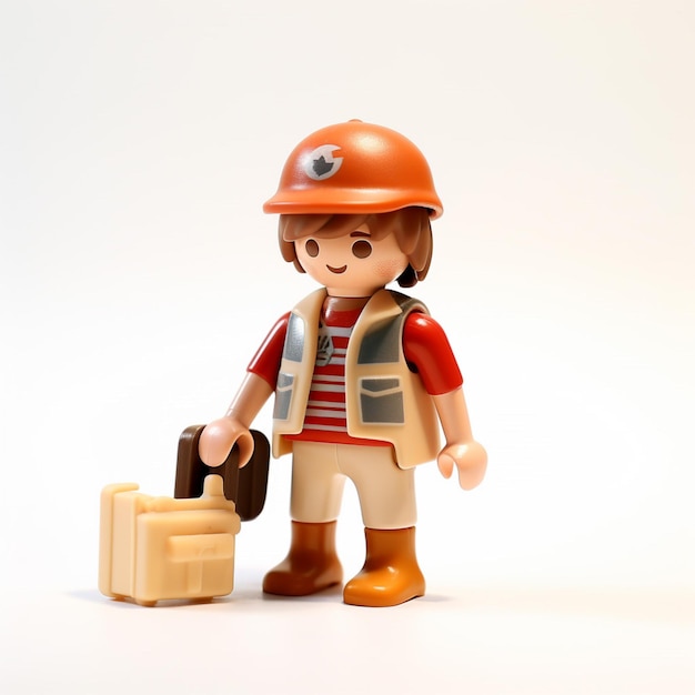 Playmobil com fundo branco ultra de alta qualidade