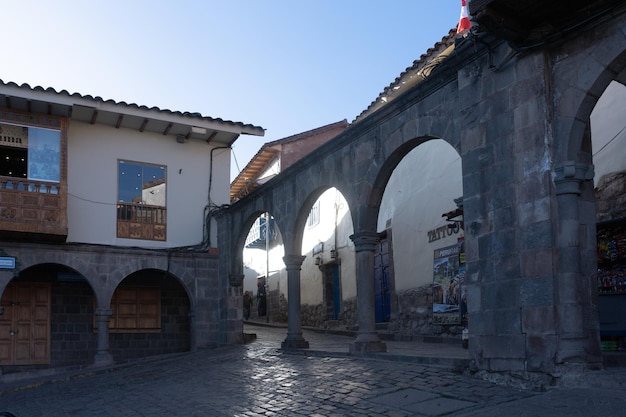 Plaza de Armas de la ciudad del Cusco, fotografías del atardecer.