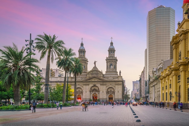 Plaza de las Armas en Santiago, Chile.