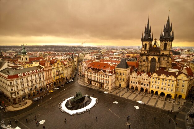 Foto plaza de la ciudad vieja de praga