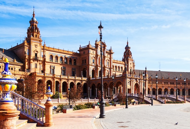 Plaza de Espana tagsüber in Sevilla