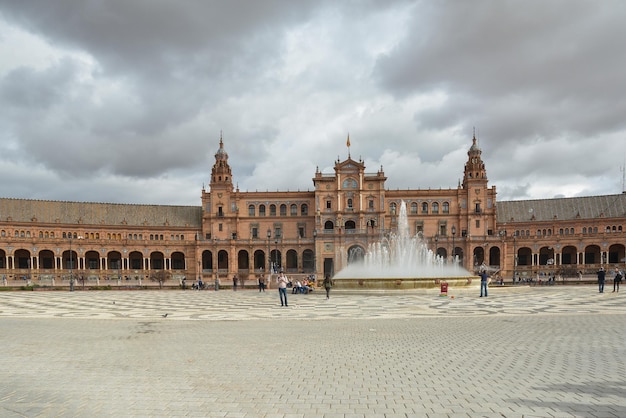 Plaza de Espanha em Sevilha a capital da Andaluzia