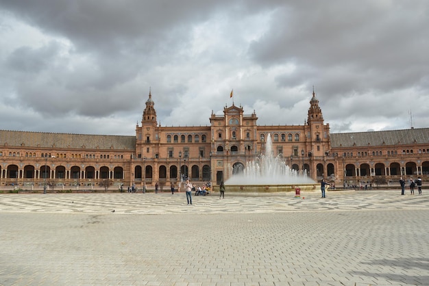 Plaza de Espanha em Sevilha a capital da Andaluzia