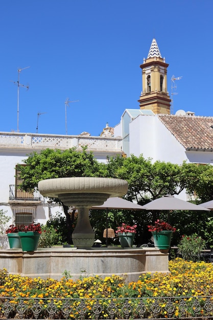 Plaza de las Flores em Estepona, uma cidade na província de Málaga
