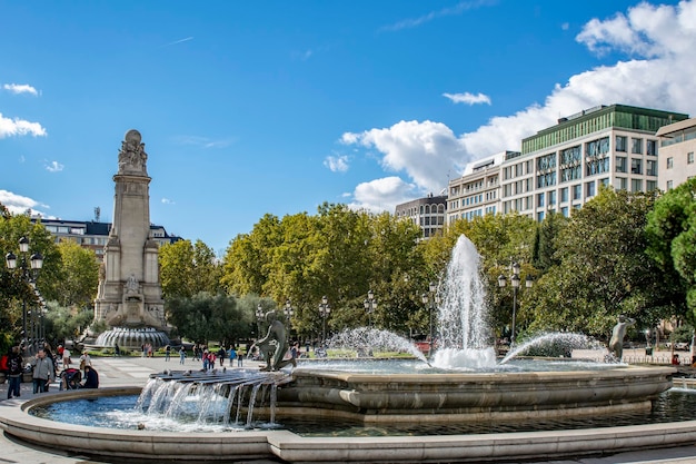 Plaza de España en Madrid España