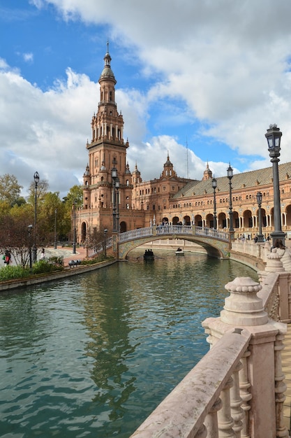 Plaza de España en Sevilla la capital de Andalucía