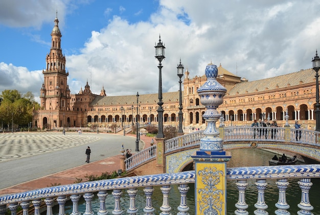 Plaza de España en Sevilla la capital de Andalucía