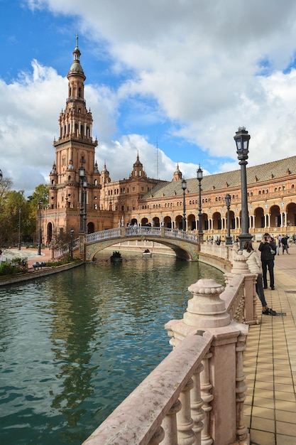 Plaza de España en Sevilla la capital de Andalucía