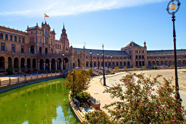 Foto plaza de españa, sevilla, españa