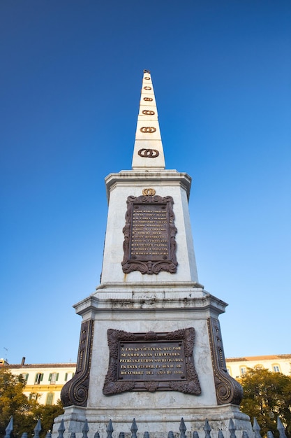 Plaza de la Merced Monumento Málaga España