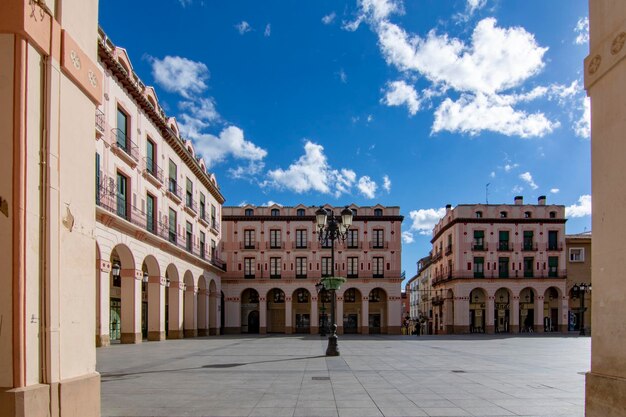 La plaza principal de la ciudad de Huesca España