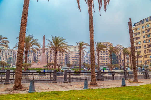 Plaza Tahrir en el centro de El Cairo