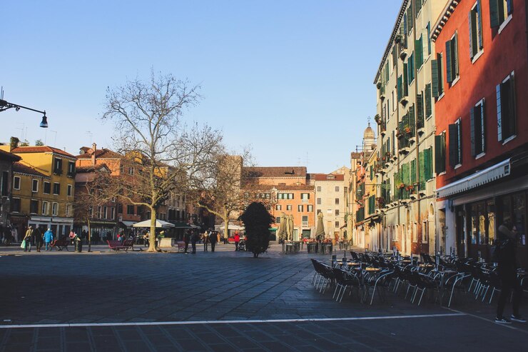 La plaza de Venecia en un día soleado Italia Venecia