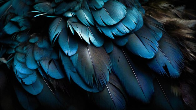 las plumas azules