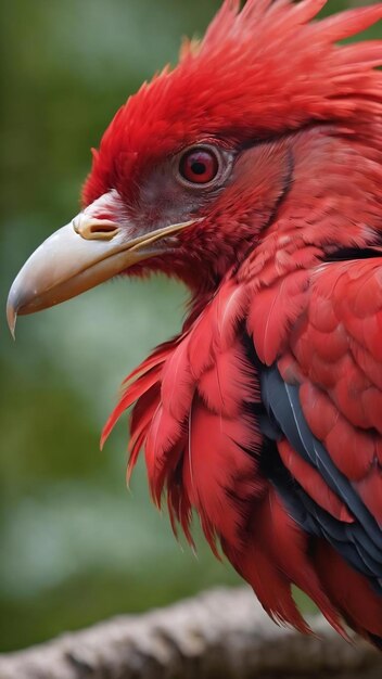 Plumas rojas