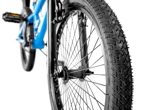 Pneu de bicicleta azul BMX