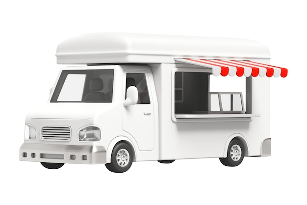 PNG 3D-Foodtruck-Element-Illustration mit durchsichtigem Hintergrund