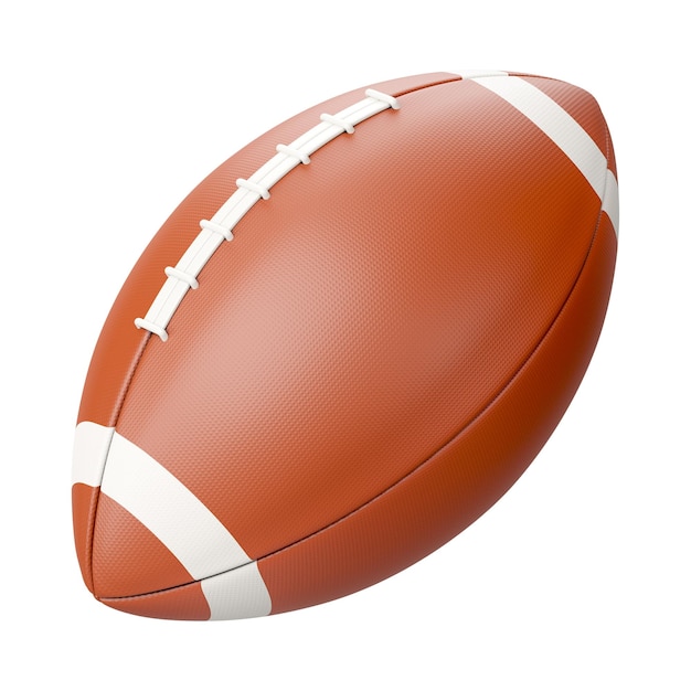 PNG 3D-Rugbyball-Element-Illustration mit durchsichtigem Hintergrund