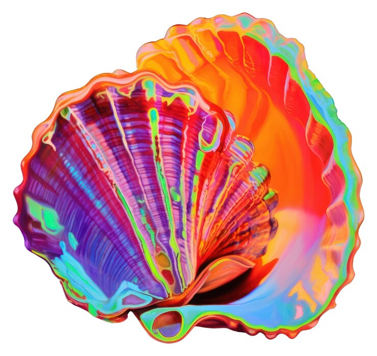 Foto png un accesorio de mariscos invertebrados con conchas