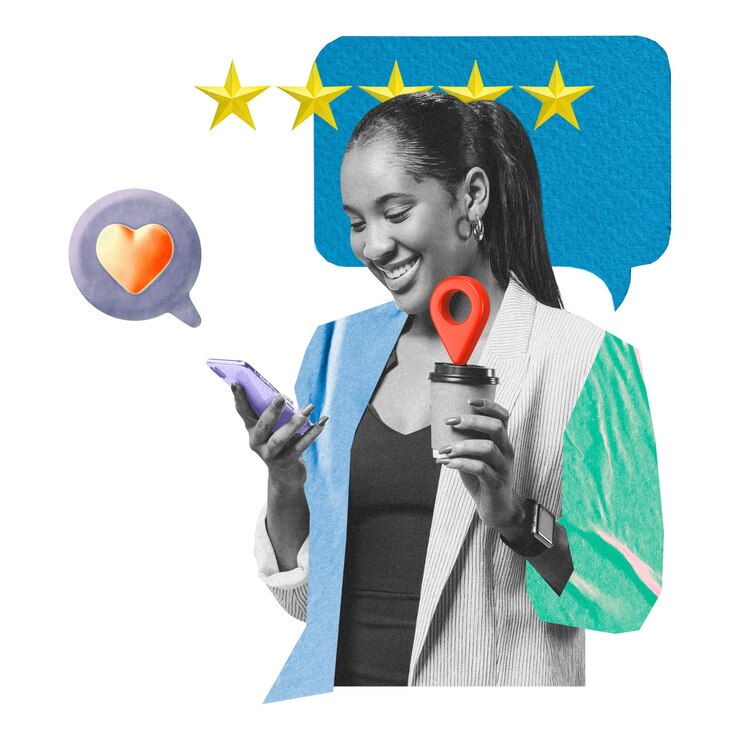 Foto png adesivo de negócios de marketing de mídia social de fundo transparente
