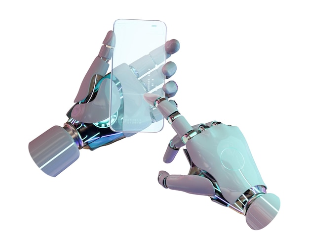 PNG AI usando elemento de colagem de telefone de vidro fundo transparente