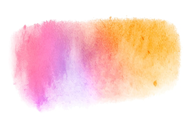 Png aquarela colorida elemento de design fundo transparente
