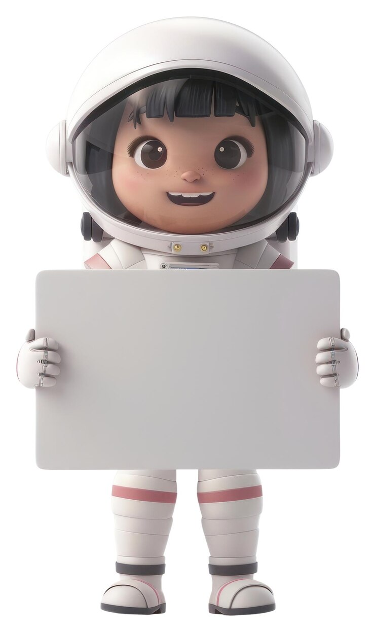 Foto png astronauta feliz segurando o tabuleiro pessoa cara bonita
