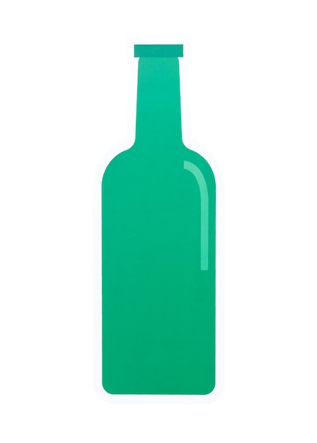 Png-Aufkleber für Glasflaschen mit durchsichtigem Hintergrund