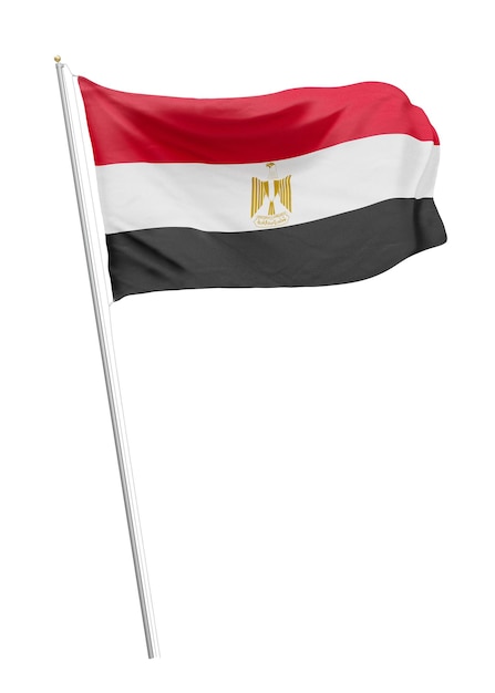 Png bandeira egípcia elemento de colagem fundo transparente