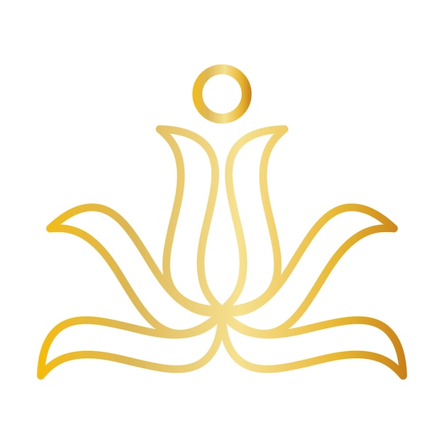 Png Blumen-Logo-Element Aufkleber Luxus-Design durchsichtiger Hintergrund