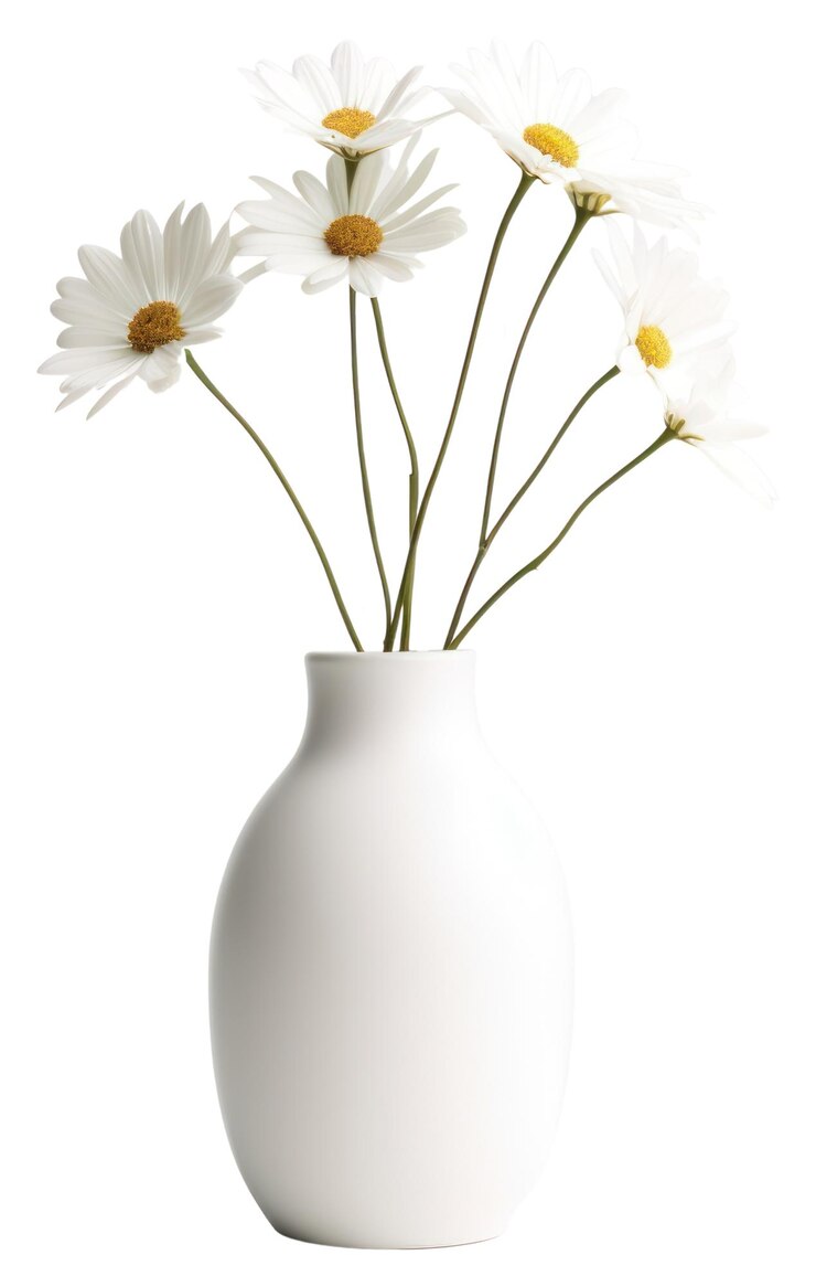 Foto png blumenvase gänseblümchen weiß