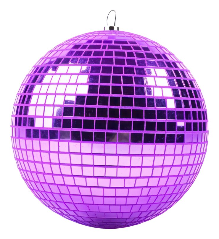 Foto png bola de discoteca esfera roxa fundo branco