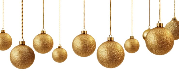 Foto png bolas de natal douradas fundos dourados natal