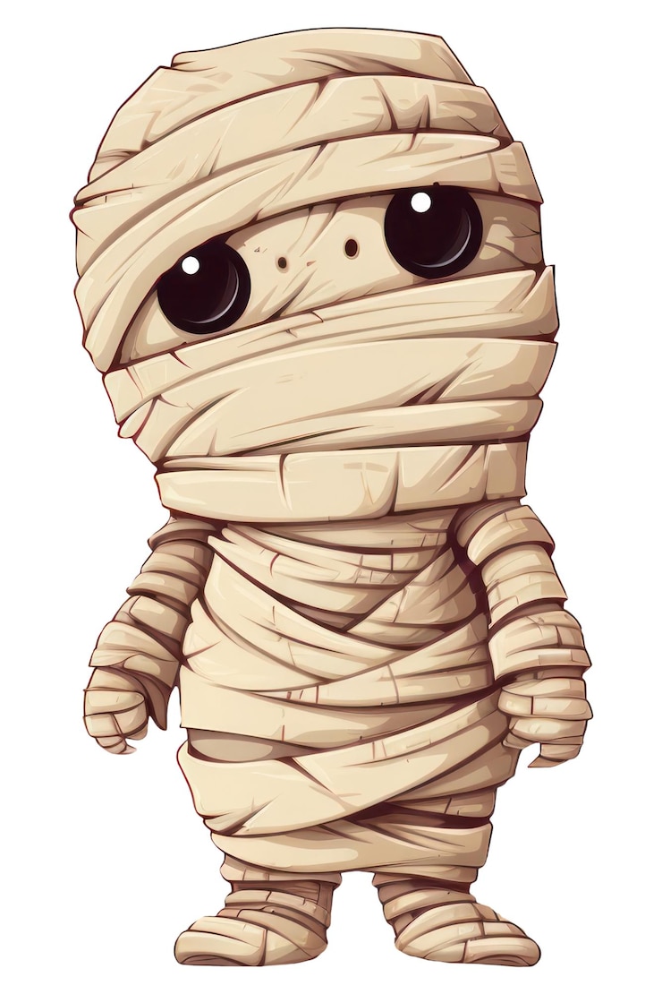 Foto png bonito brinquedo de desenho de múmia