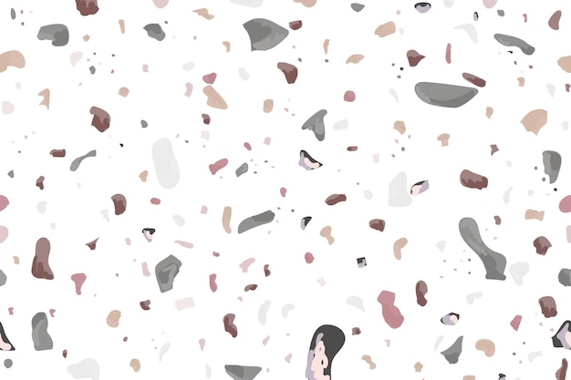 Png braunes Terrazzo-Muster durchsichtiger Hintergrund
