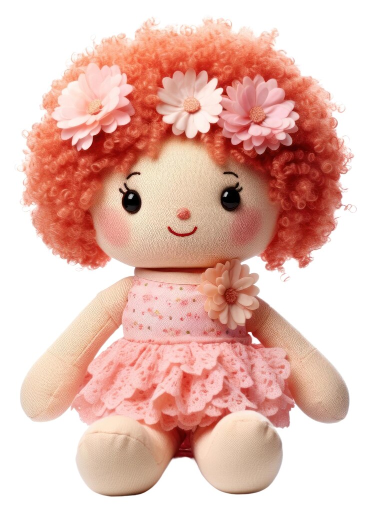 Foto png brinquedo de boneca de flor com fundo branco