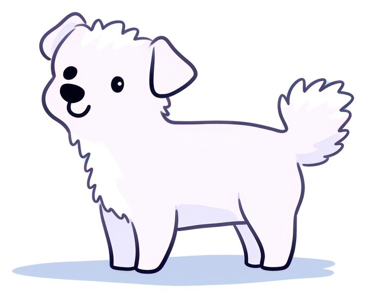 Foto png cão bonito de desenho animado animal mamífero