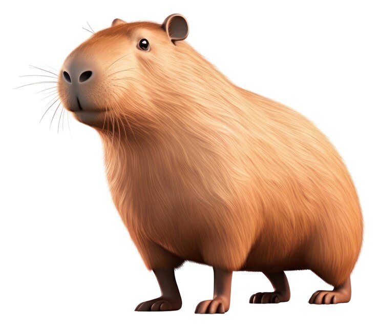 Foto png capybara vida silvestre dibujos animados mamífero ai generado imagen por rawpixel