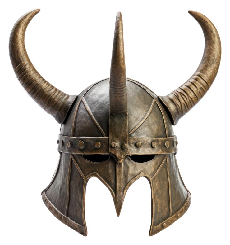 Foto png casco escandinavo con cuernos escultura de fondo blanco para la cabeza