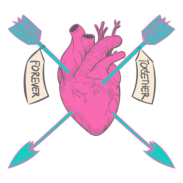 Png concepto de amor elemento de ilustración fondo transparente