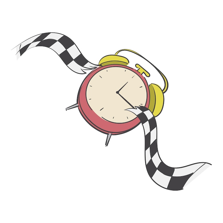 Foto png contra el fondo transparente del elemento de ilustración del reloj