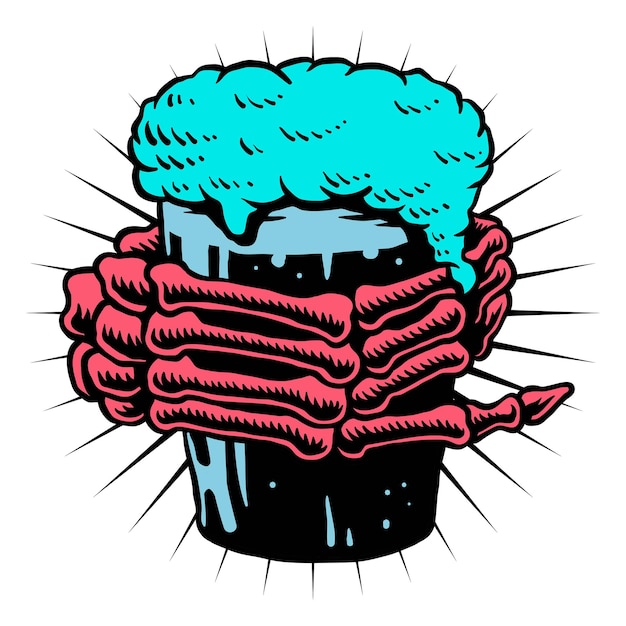 Png cool elemento de ilustración retro fondo transparente
