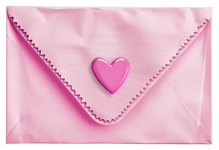 Foto png correios de envelopes de cartas rosa para o dia dos namorados