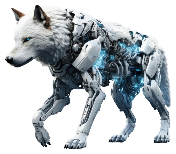 Foto png cyborg lobo ártico animal mamífero cão